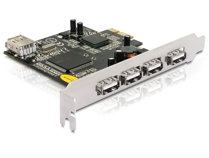 PCI-Express-Karte 4+1-Port USB 2.0 Bulk