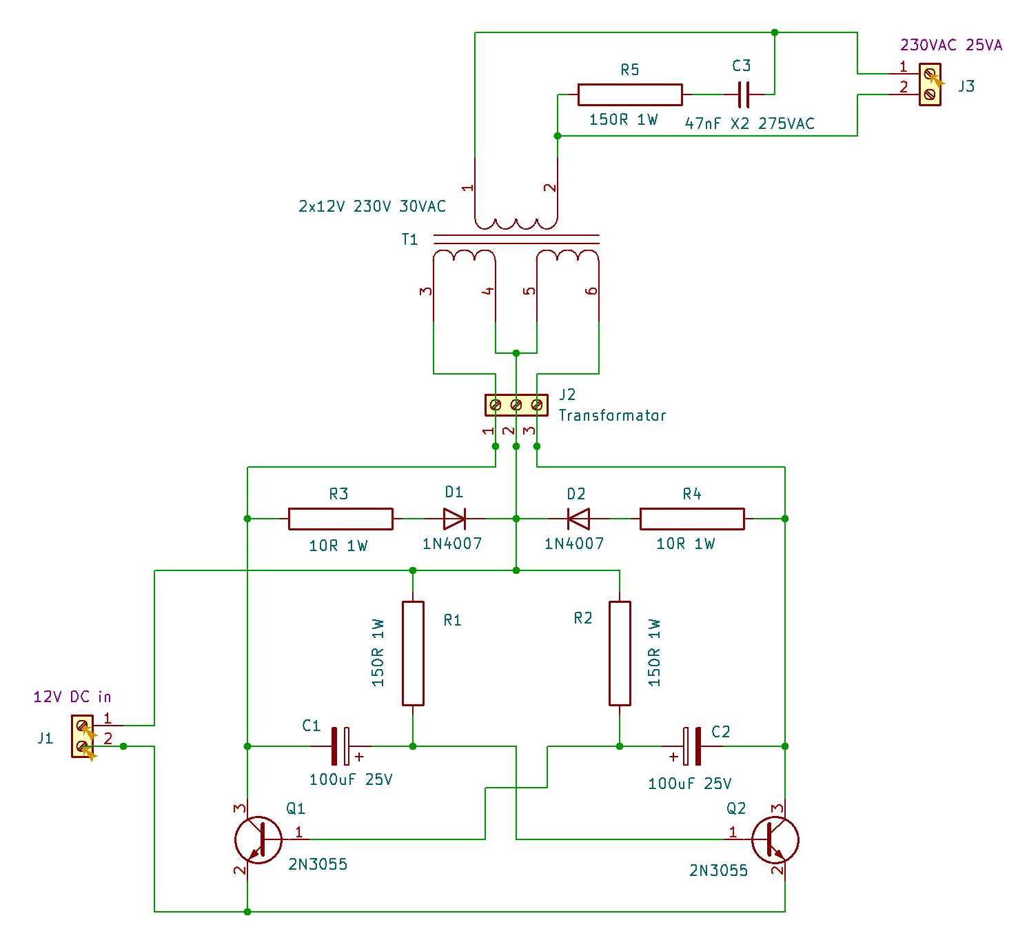 Wechselrichter 12V 230V 20W Schema