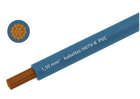 Hausinstallation Litze 1.5mm2 hellblau Eca Meterware