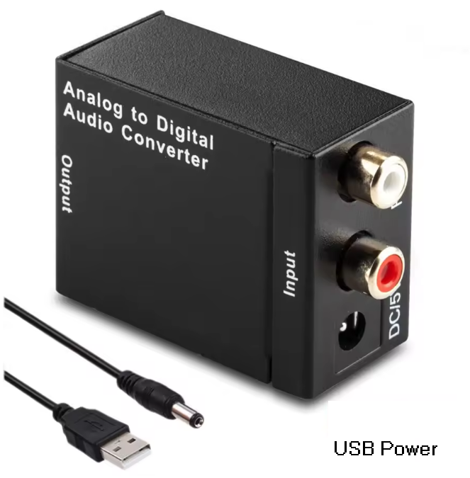 Audio RCA zu TOSLink Konverter aktiv SPDIF