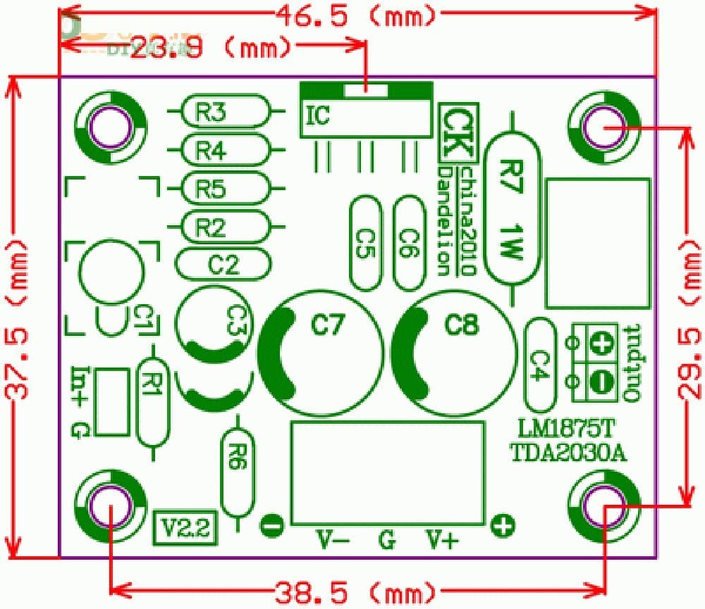 Audio-Verstärker Audio 20W Mono Bausatz LM1875 TDA2030