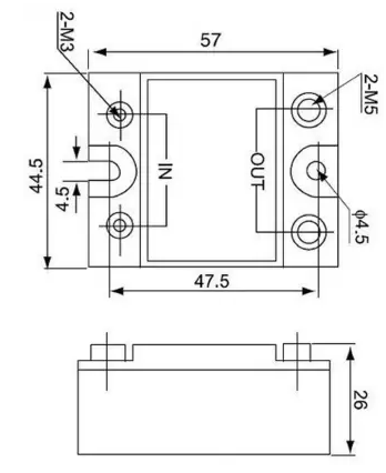 SSR 25DA 3.0V-30V 250V-AC 25A Optokoppler Solid State