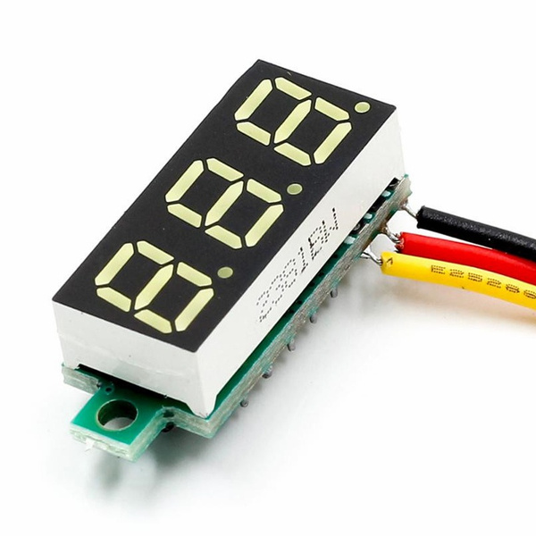 Mini Voltmeter zum Einbauen 3-Digit 4-40V DC