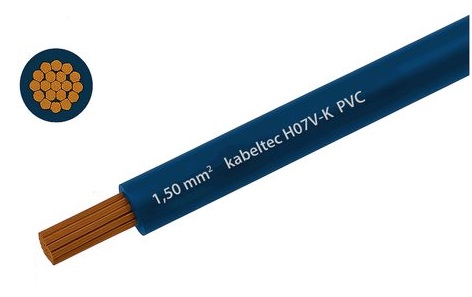 Hausinstallation Litze 1.5mm2 blau Eca Meterware