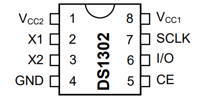 DS 1302 Echtzeituhr Kalender Uhr IC DIL8 SPI DS1302