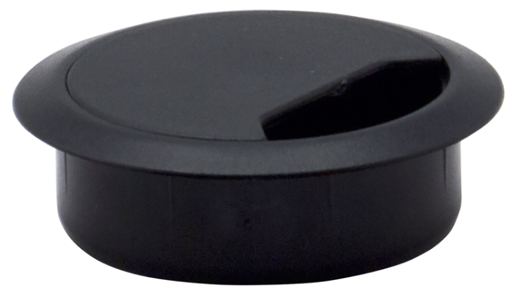 Kabeldurchführung schwarz 60mm Tisch