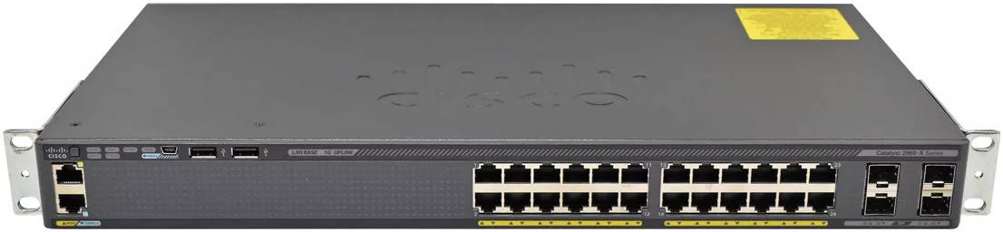 Occasion Cisco C2960X-24TS-L Switch 24-Port 1Giga 1HE