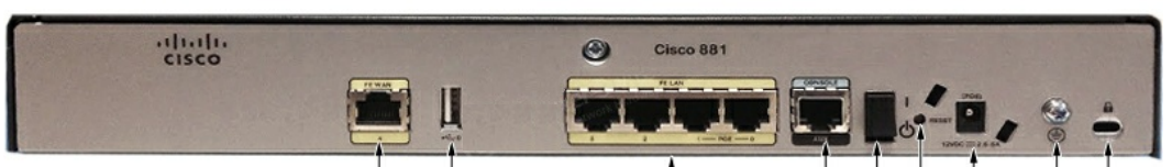 Occasion Cisco C881-K9 Router
