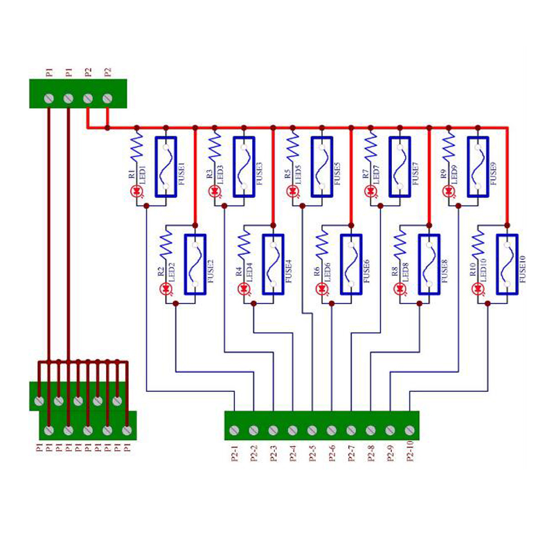 SPS Sensor Absicherung 10x5A mit Signalisierung