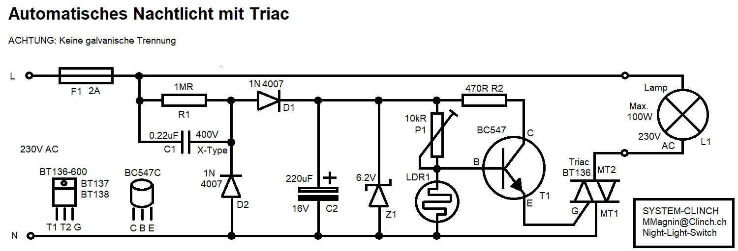 BT136 Triac 600V 4A TO220