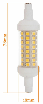 LED Lampe Stab 10W KW R7s Kaltweiss
