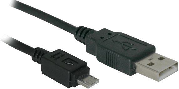 USB - Micro-USB Kabel Kabel 1.0m schwarz bulk