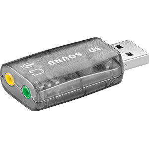 Soundkarte USB, 16Bit, 3.5mm In/Out