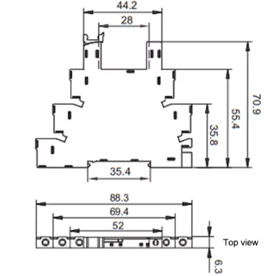 Relay 24VDC DIN-Rail LED CO 6A Koppelrelay