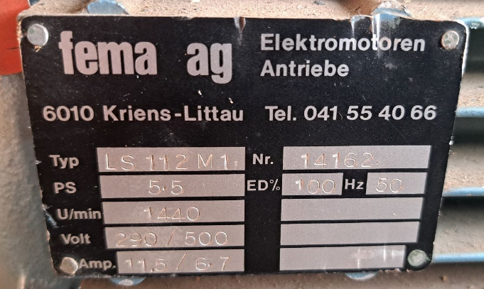 Elektromotor 4.0kW 290/500V 5.5PS Industrie Asynchron Motor