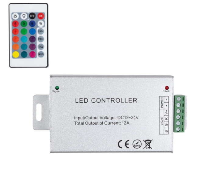 LED Kontroller RGB 12-24V 24Keys Controller | S81828