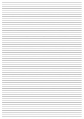  A4 liniertes Papier 5m - Druckvorlage - kostenloser Download 